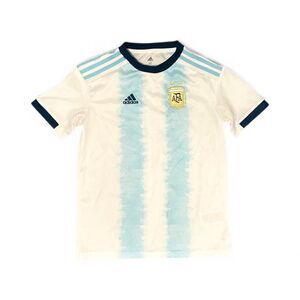 Adidas Argentina Soccer Jersey Youth M AFA FIFA White Blue Climalite Football